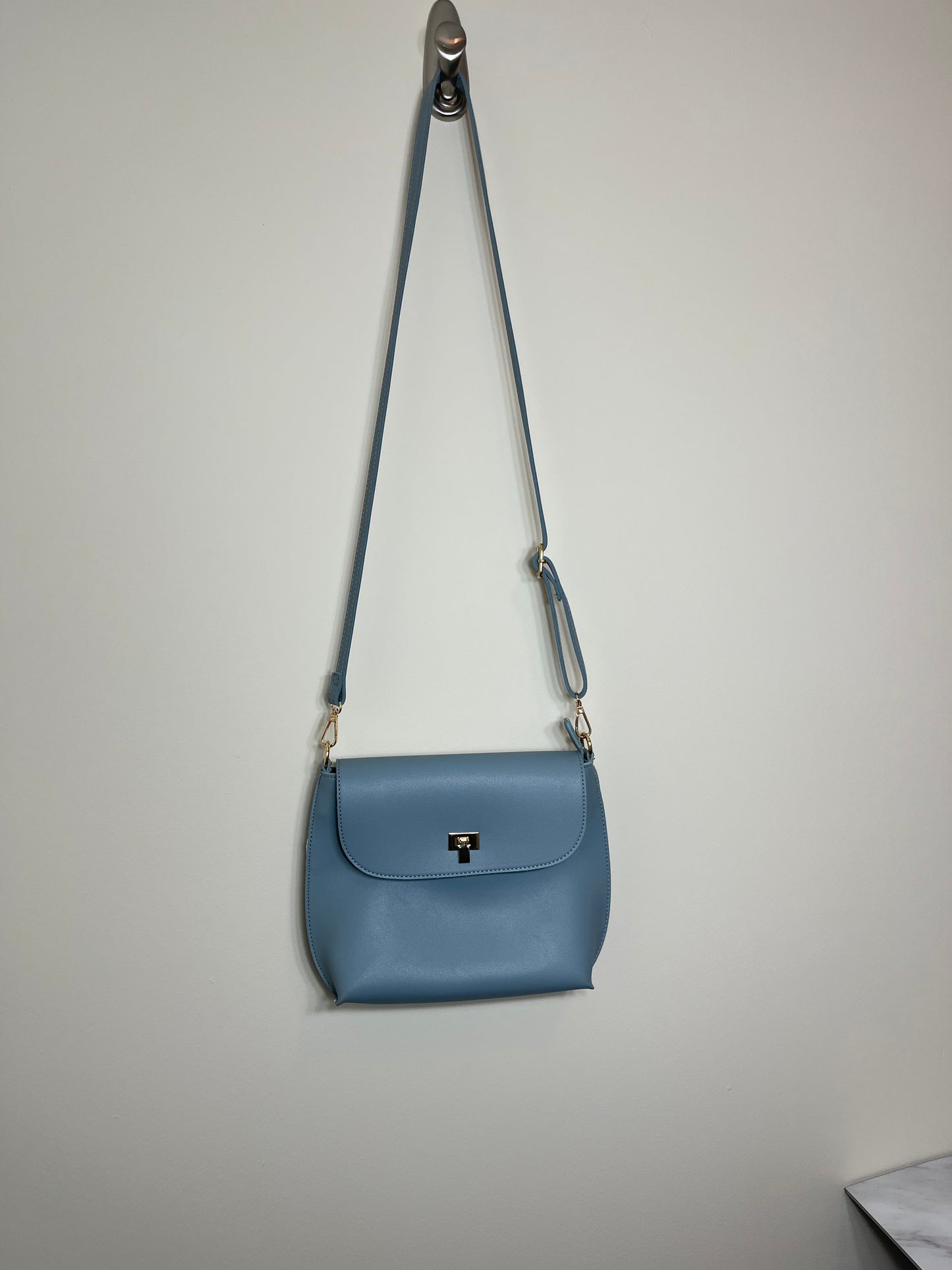 Blue Purse with Changeable Straps