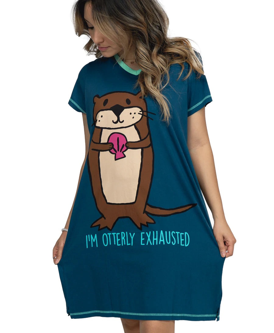 I’m Otterly Exhausted Night Shirt