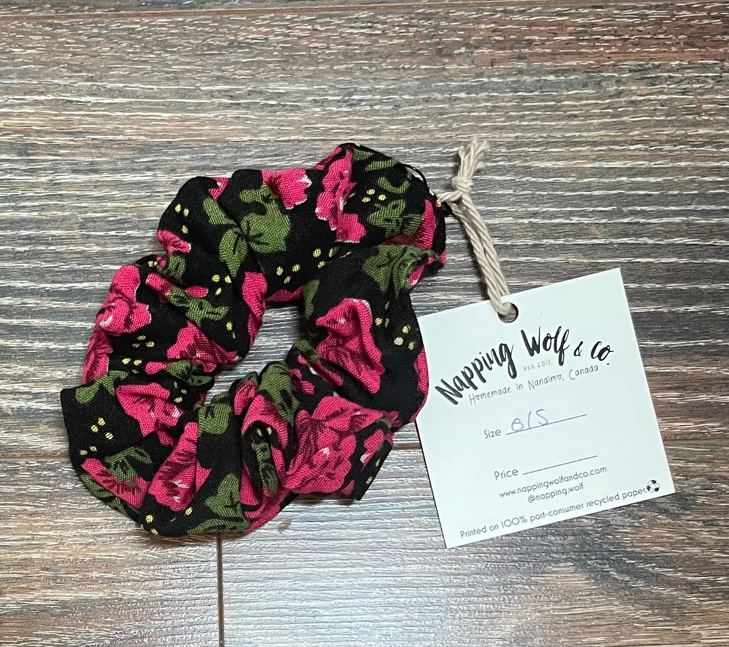 Handmade Scrunchies by Napping Wolf & Co
