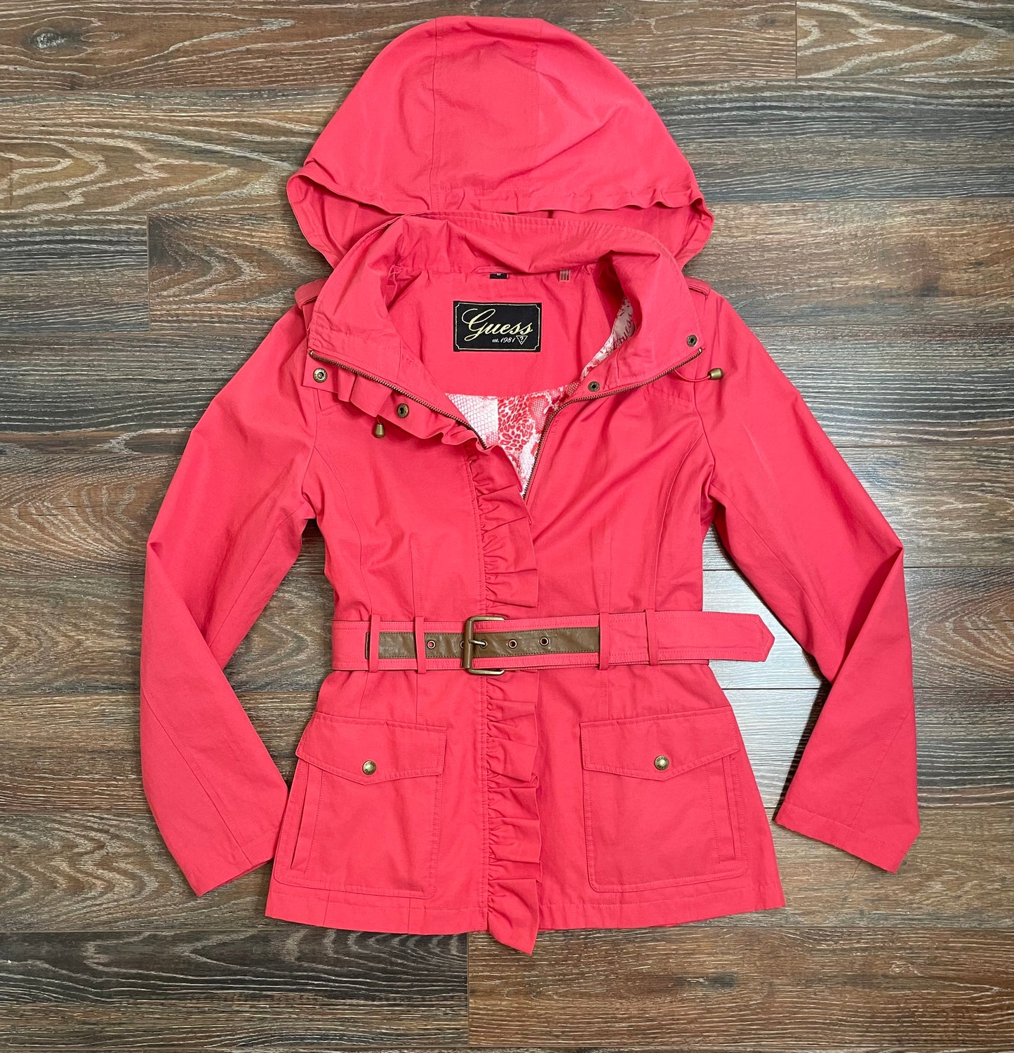 Guess Jacket With Removable Hood