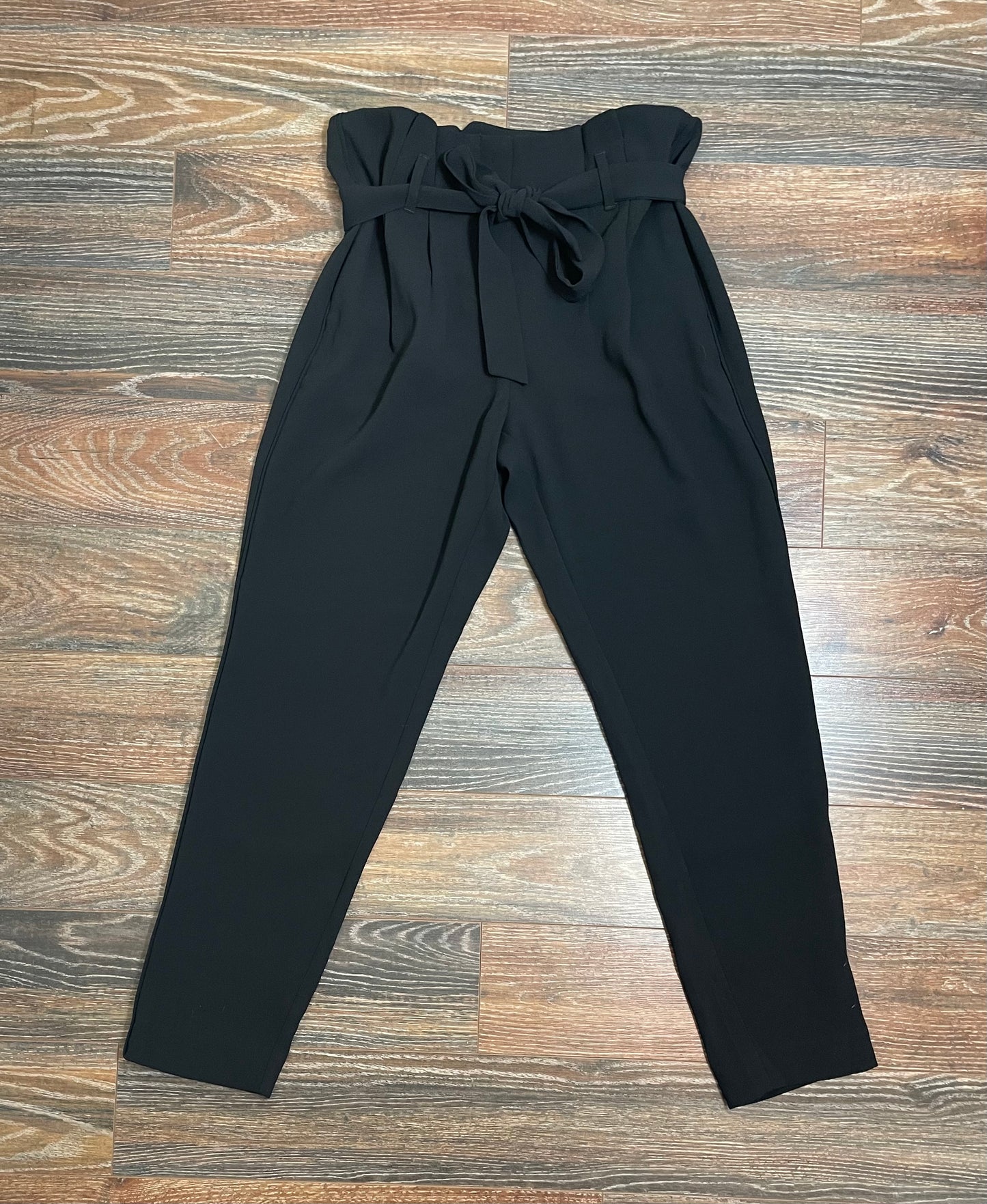 RW & Co Belted Black Pants
